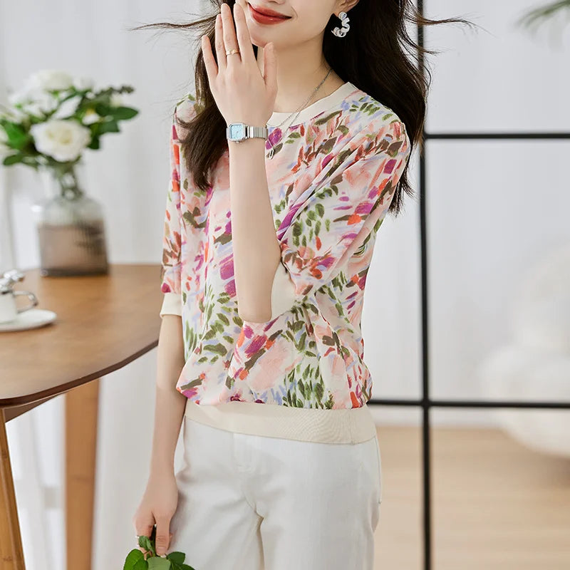 Zanobia - Elegante und bequeme Damen Kurzarm T-Shirts Fashion