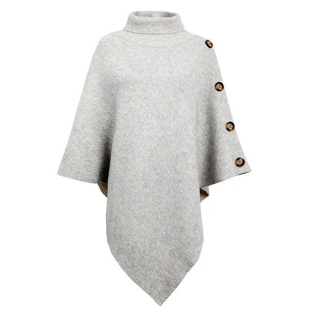 Zinnia - Eleganter Poncho mit asymmetrischen Details