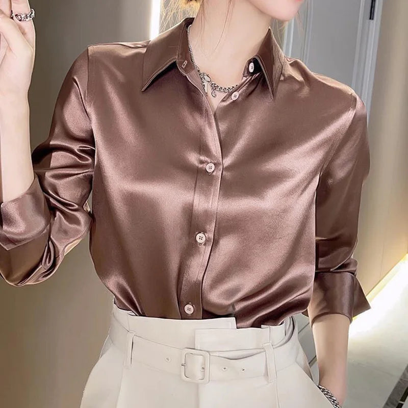 Lillymoda | Thea - Elegantes Seidenhemd