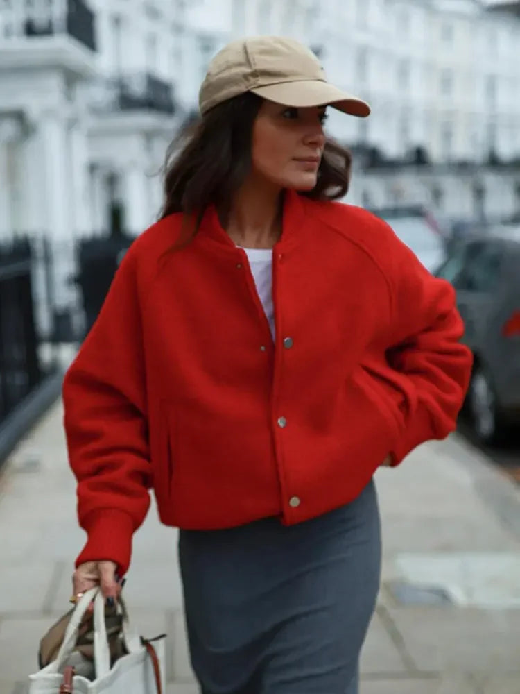 Lillymoda | Irene - Kragen Stand Bomberjacke