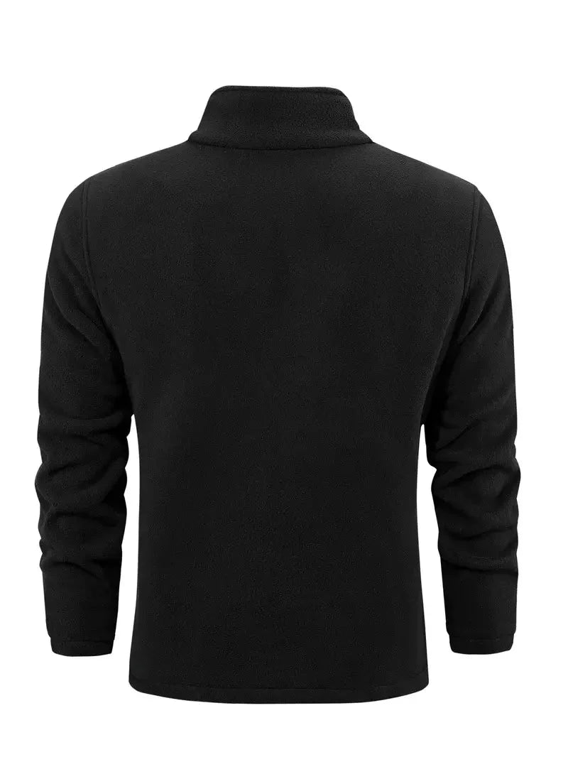 Fleecejacke – durchgehender Reißverschluss – Stehkragen – Fleece mit Reißverschluss – Herrenbekleidung