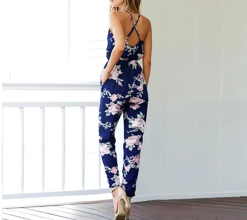 Tania - Sommer-Jumpsuit mit Blumenmuster