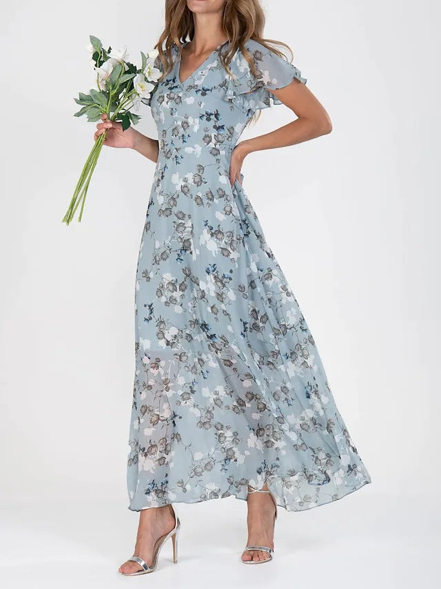Lillymoda | Josie - Maxikleid mit Rüschenärmeln