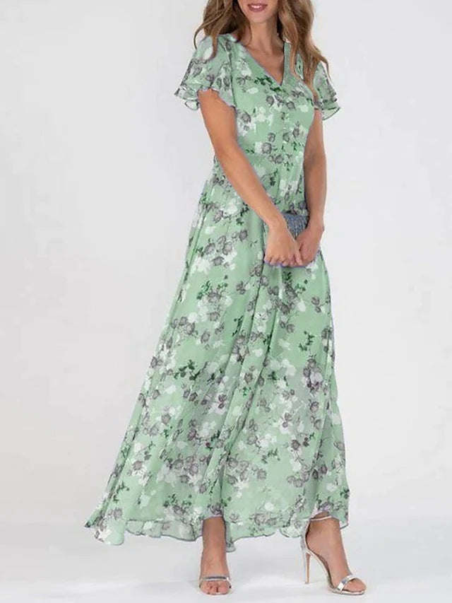Lillymoda | Josie - Maxikleid mit Rüschenärmeln