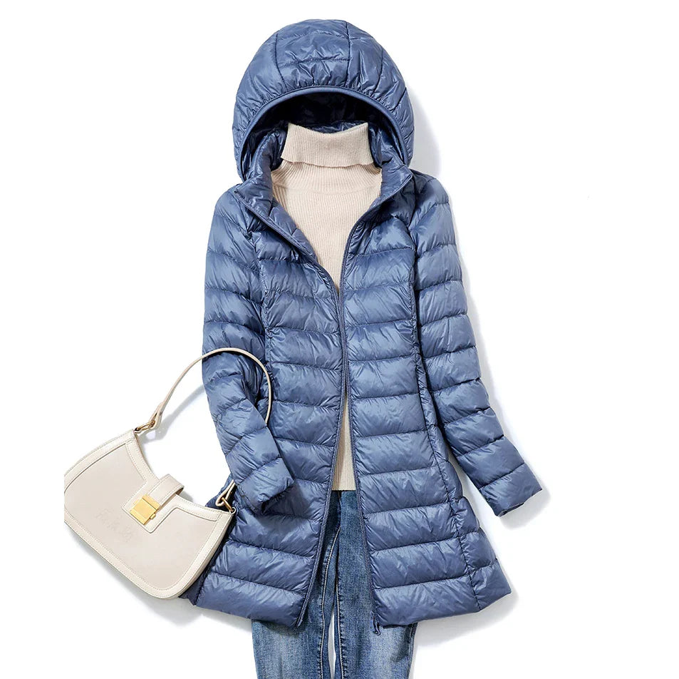 Lillymoda | Aubrey - Lange Leichte Kapuzenjacke