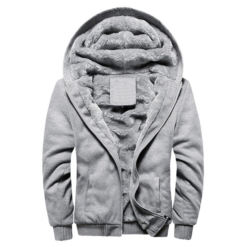 Zweifarbiges Fleece-Sweatshirt für Herren