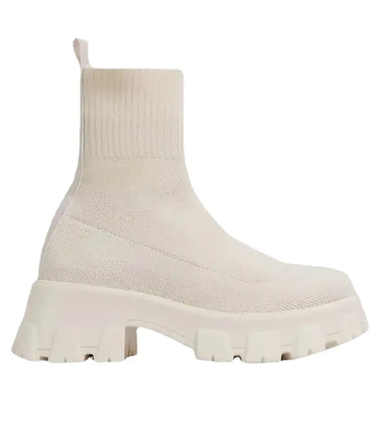 Phyllida - Gestrickte Knöchelstiefeletten mit Trendiger Sohle