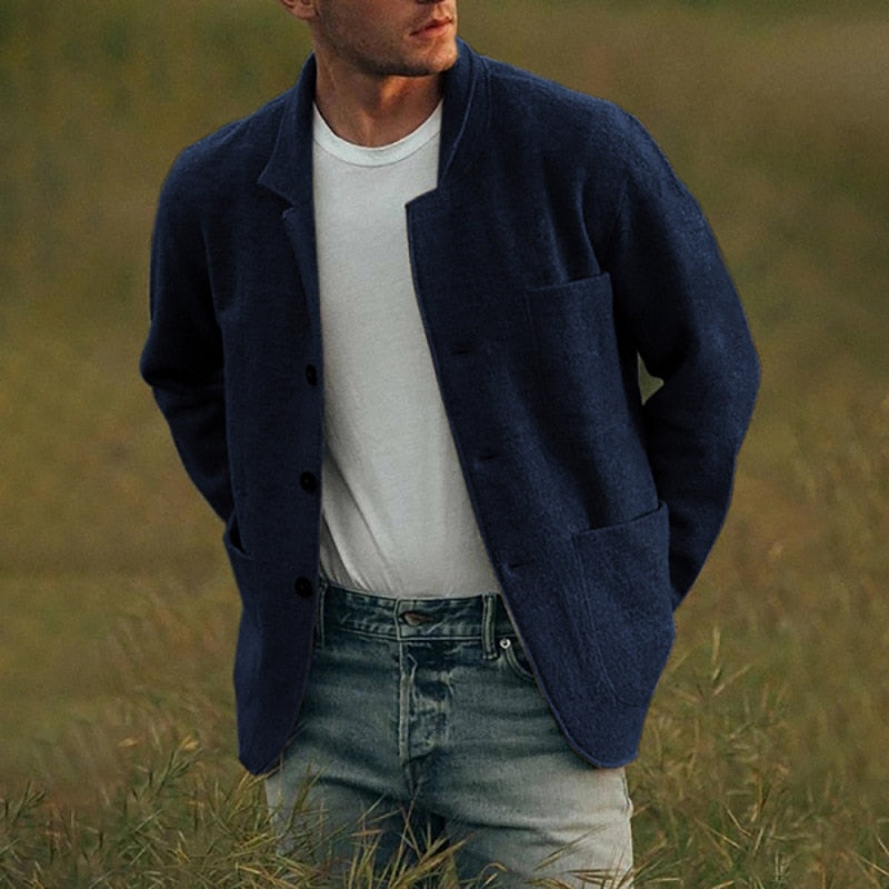 Lillymoda | Aaron - Strickjacke mit Knopfleiste