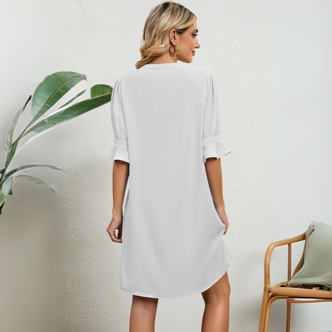 A-Linien Damen Kleid Büro Alltag Elegant – Sofia