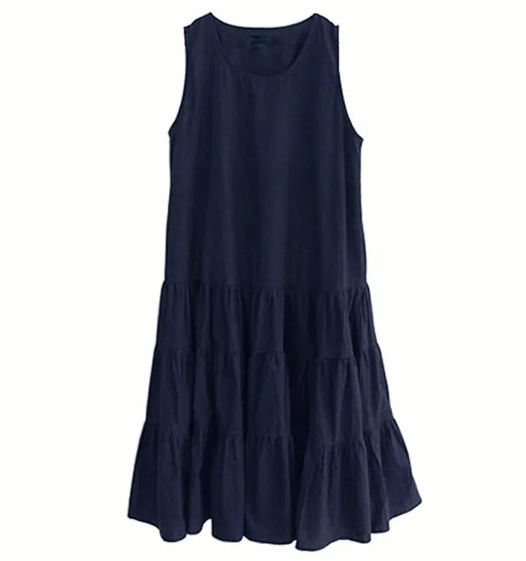 Lillymoda | Jane - Lässiges ärmelloses fließendes Kleid