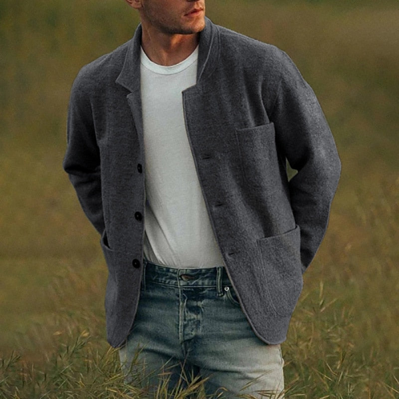 Lillymoda | Aaron - Strickjacke mit Knopfleiste