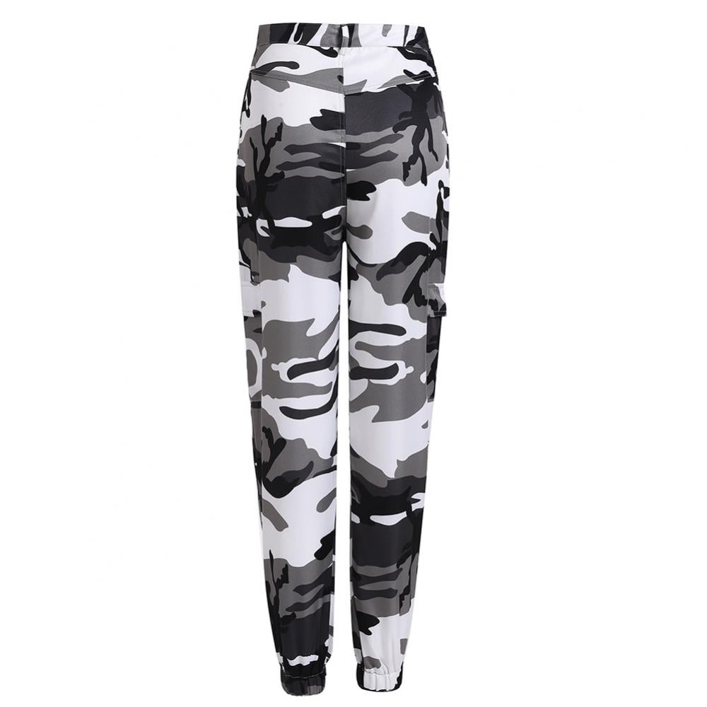 Faustina - Lässig Cargo Hose mit Camouflage-Muster