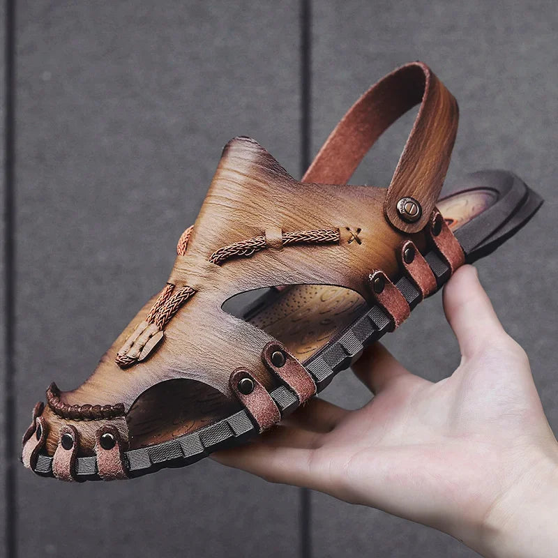 Grigori - Handgefertigte Leder Sandalen