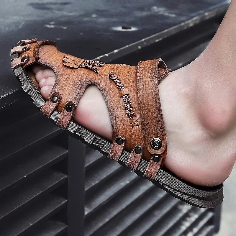 Grigori - Handgefertigte Leder Sandalen
