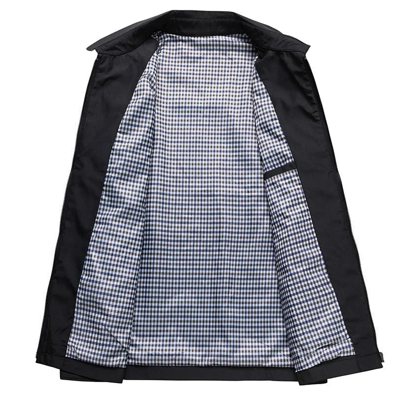 Harrington-Jacke – mit Reißverschluss – wasserdicht – Herbstjacke – Herrenjacken