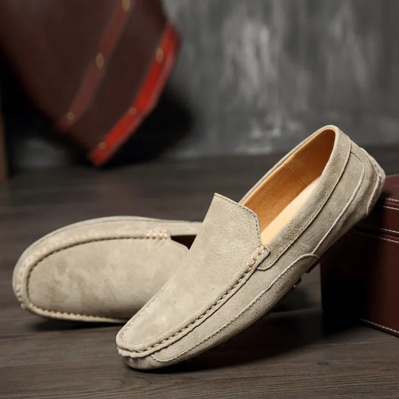 Leonhard - Elegante Herren Loafer aus echtem Wildleder