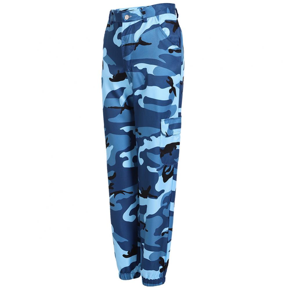 Faustina - Lässig Cargo Hose mit Camouflage-Muster