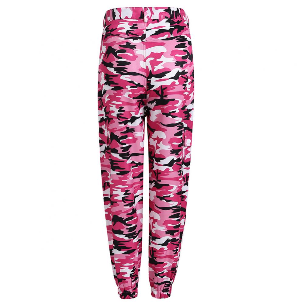 Faustina - Lässig Cargo Hose mit Camouflage-Muster