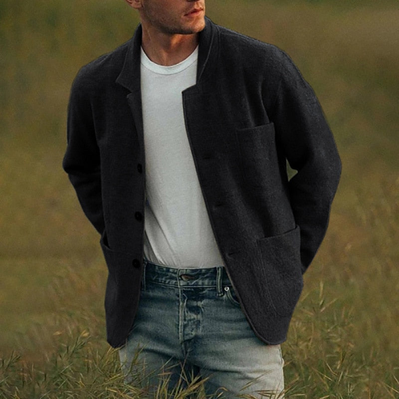 Lillymoda | Aaron - Strickjacke mit Knopfleiste