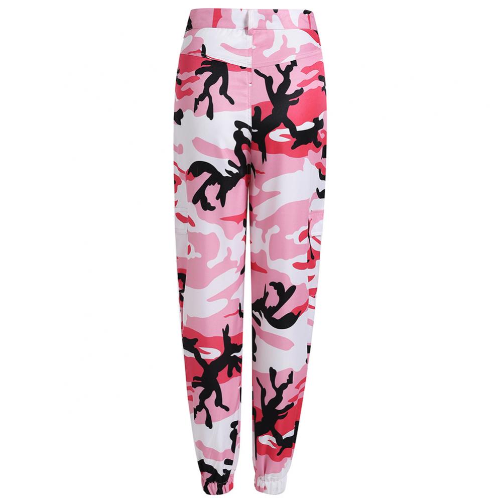 Faustina - Lässig Cargo Hose mit Camouflage-Muster
