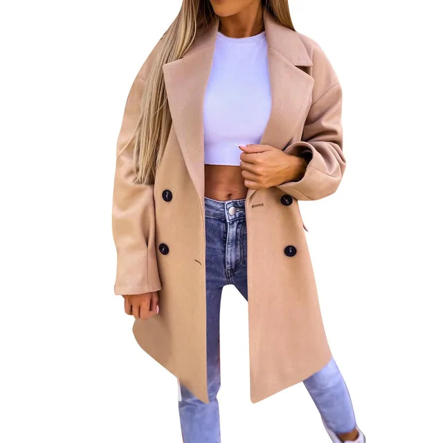 Lillymoda | Alison - stylischer Trenchcoat in mittlerer Länge