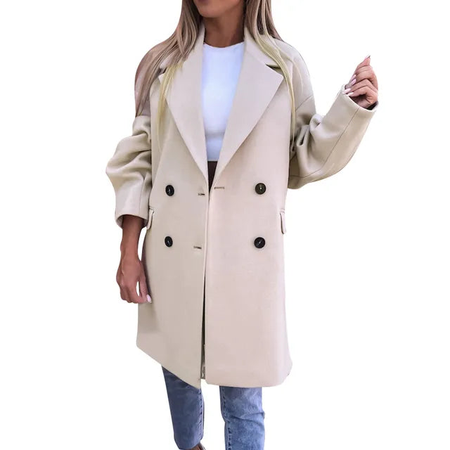 Lillymoda | Alison - stylischer Trenchcoat in mittlerer Länge