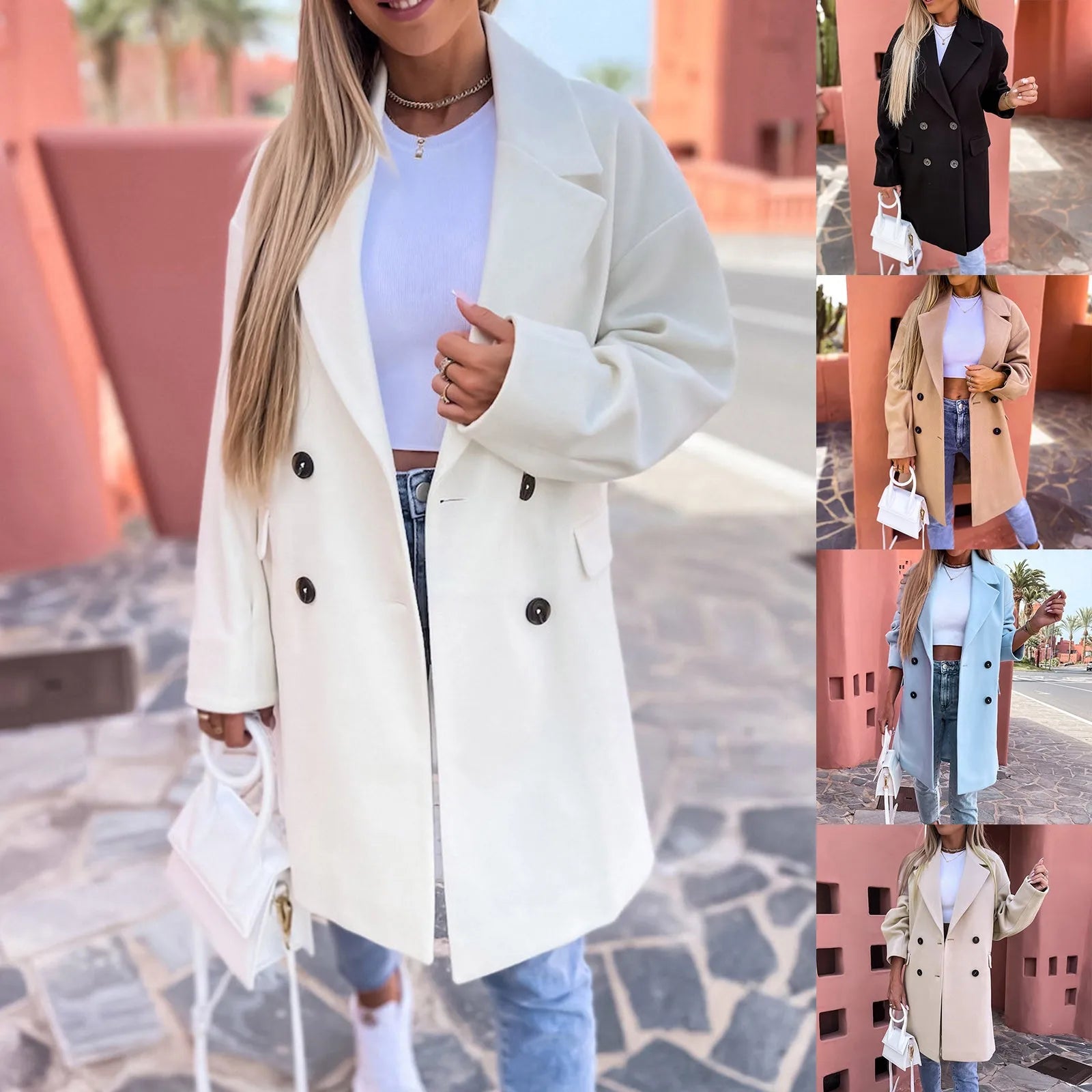 Lillymoda | Alison - stylischer Trenchcoat in mittlerer Länge
