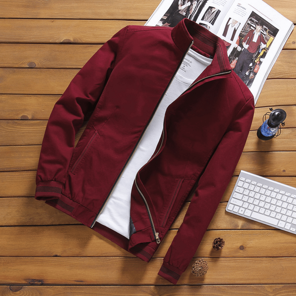 Herrenjacke | Zip-Up | Stehkragen | Harrington Jacke | Sommerjacke
