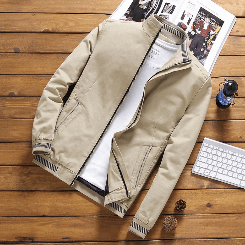 Herrenjacke | Zip-Up | Stehkragen | Harrington Jacke | Sommerjacke