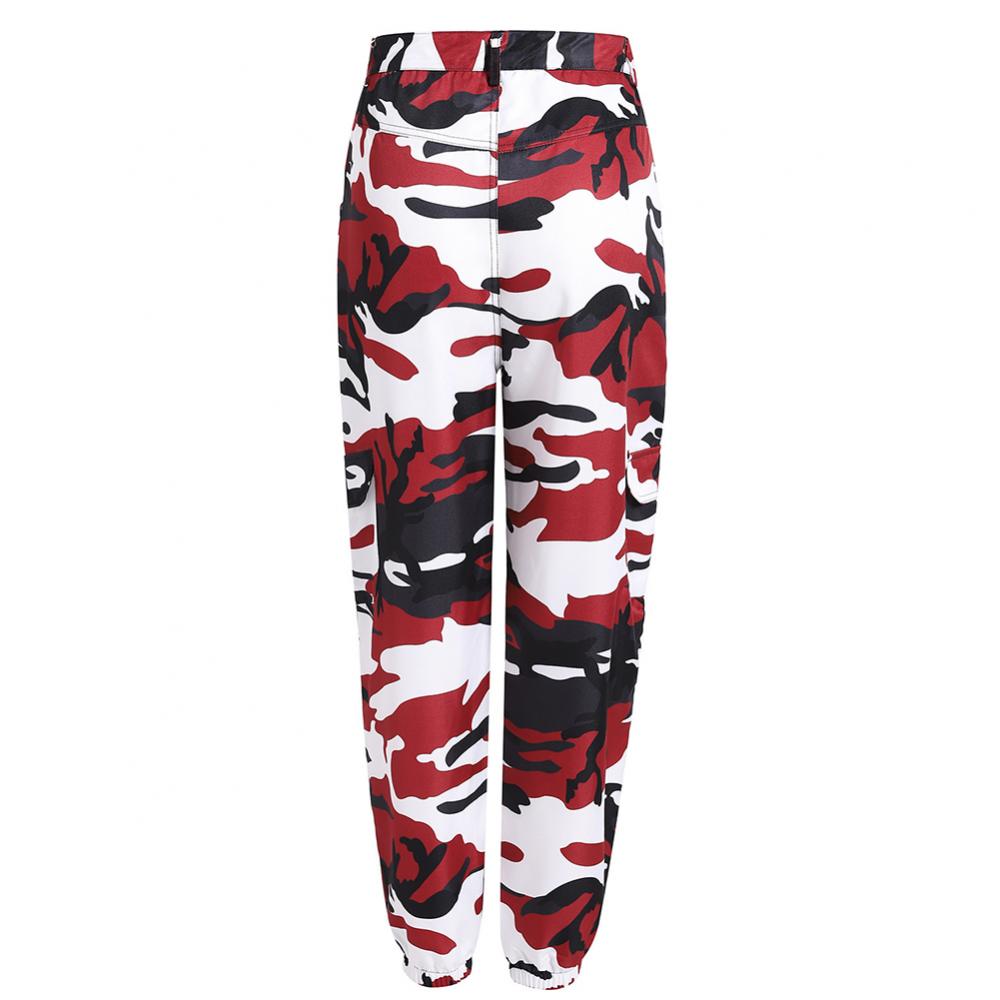 Faustina - Lässig Cargo Hose mit Camouflage-Muster
