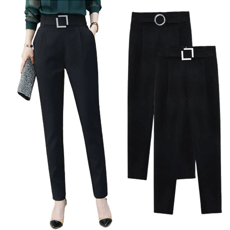 Hollie - Hochwertige Baumwollhose mit hohem Bund