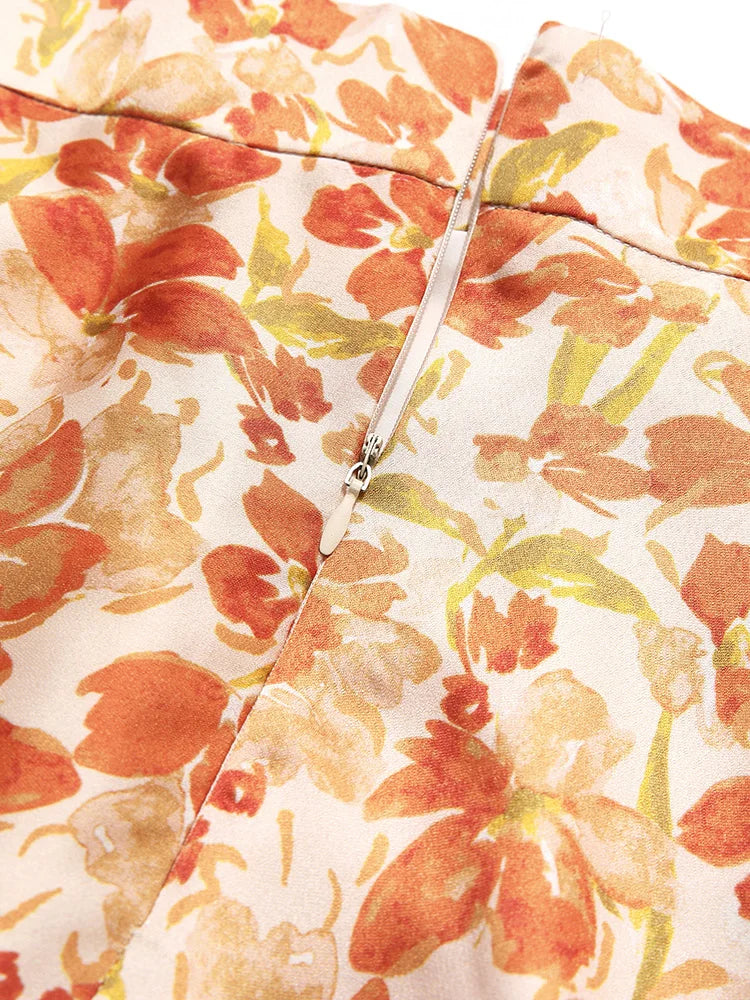 Myrna - Chiffonrock mit Blumenmuster
