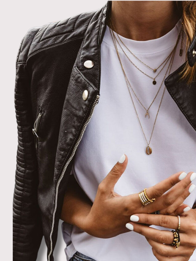 Lillymoda | Adelinde - Stylische Biker-Jacke
