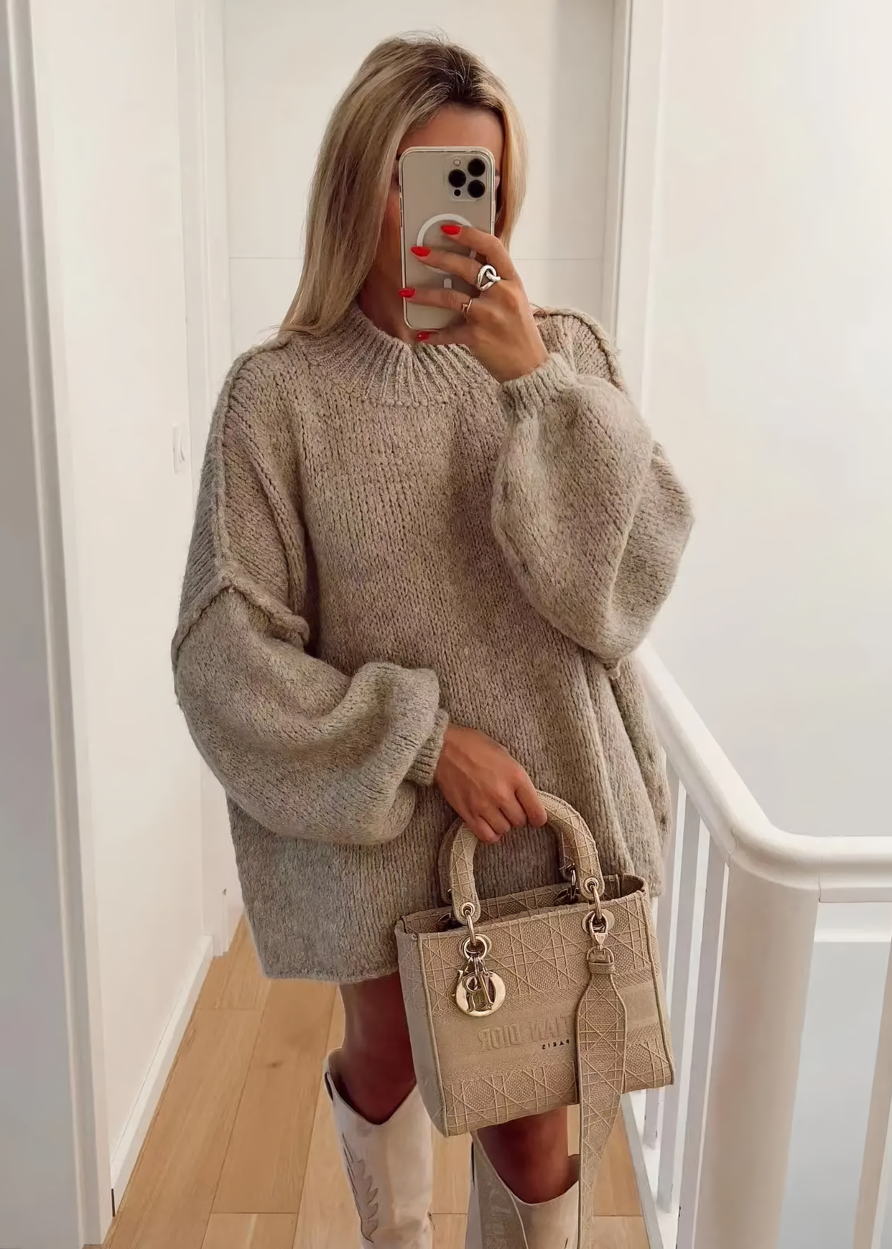 Lillymoda | Briley - Übergroßer Pullover mit O-Ausschnitt aus Strick