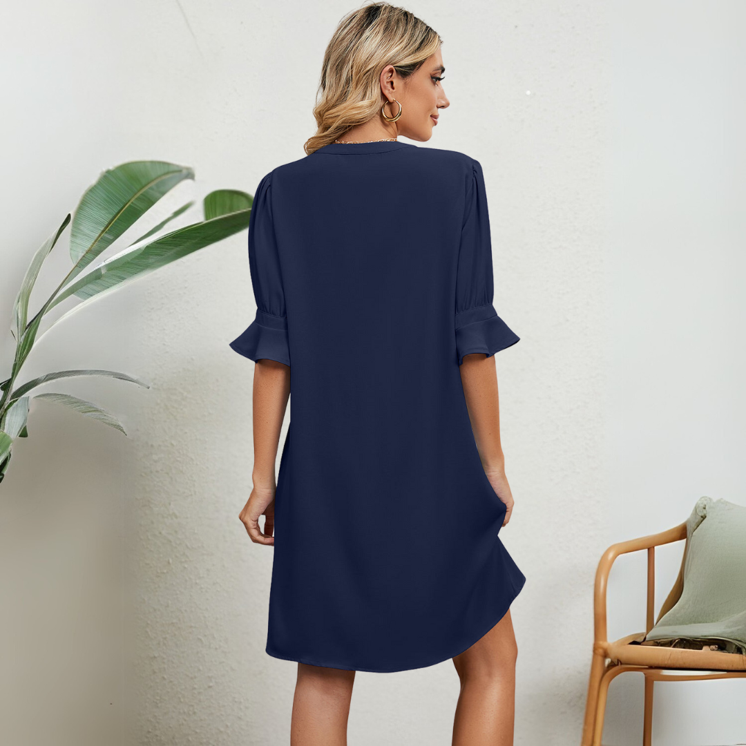 A-Linien Damen Kleid Büro Alltag Elegant – Sofia