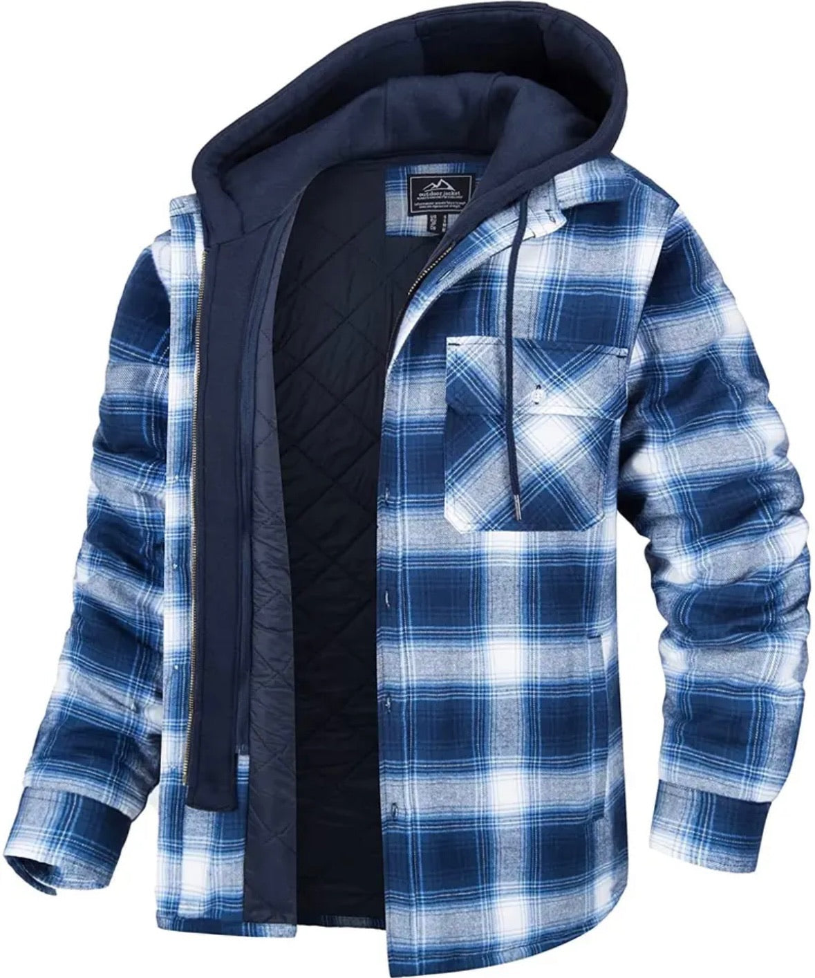 Kapuzenjacke | Steppfutter | Karo | Herbstjacke | Herrenjacken