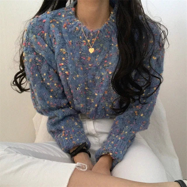 Lillymoda | Adelynn - Lässiger Pullover aus Grobem Garn