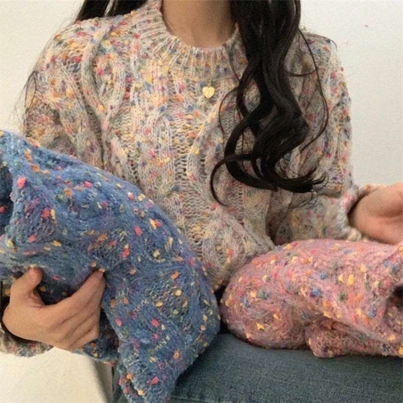 Lillymoda | Adelynn - Lässiger Pullover aus Grobem Garn