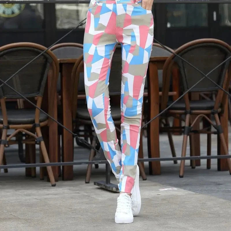 Itzel – Modische Leggings mit elastischem Bund und Blumendruck