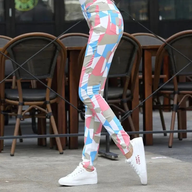 Itzel – Modische Leggings mit elastischem Bund und Blumendruck