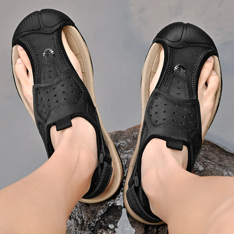 Elly - Herren Ledersandalen