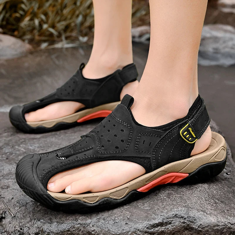 Elly - Herren Ledersandalen