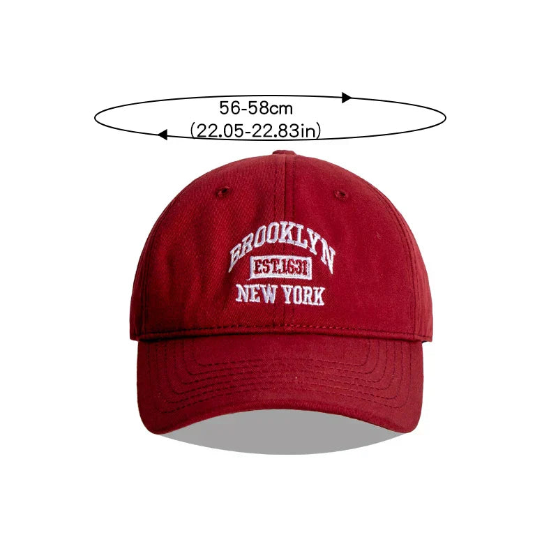 Damen-Baseballkappe mit gestickten Buchstaben