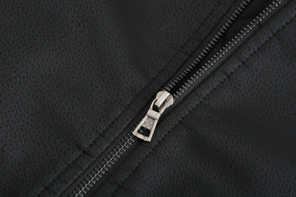 Liam – Lederjacke mit Kapuze