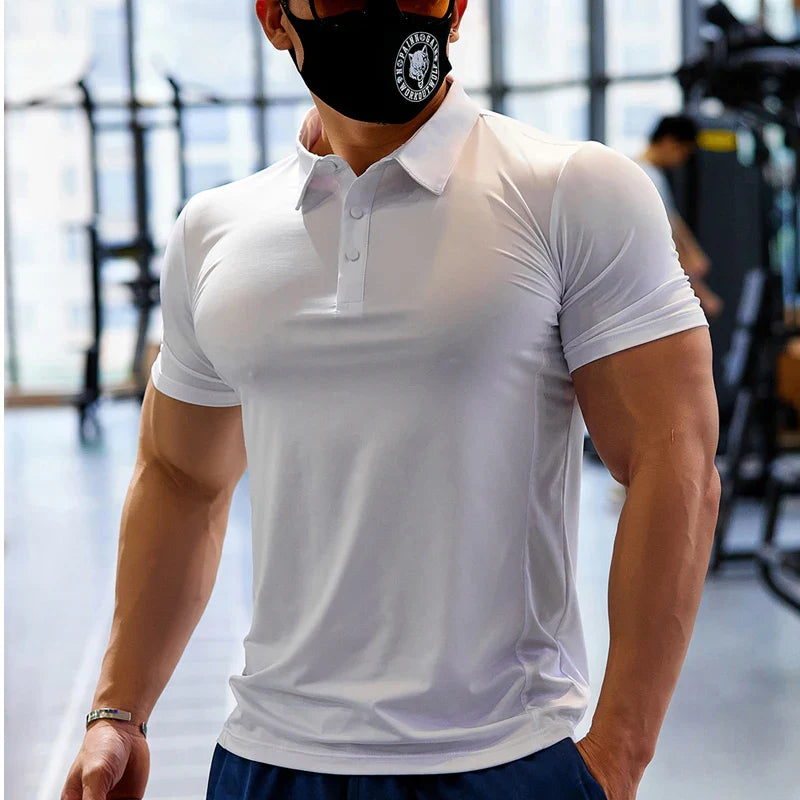 Max - Herren-Poloshirt mit lässigen Nähten und kurzen Ärmeln