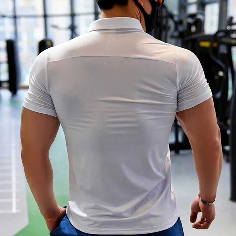 Max - Herren-Poloshirt mit lässigen Nähten und kurzen Ärmeln