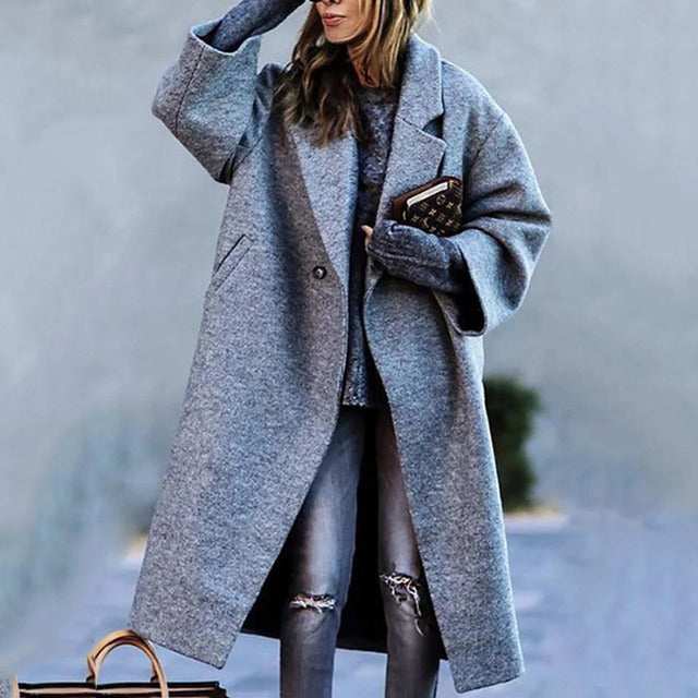Elena | Eleganter warmer Wollmantel