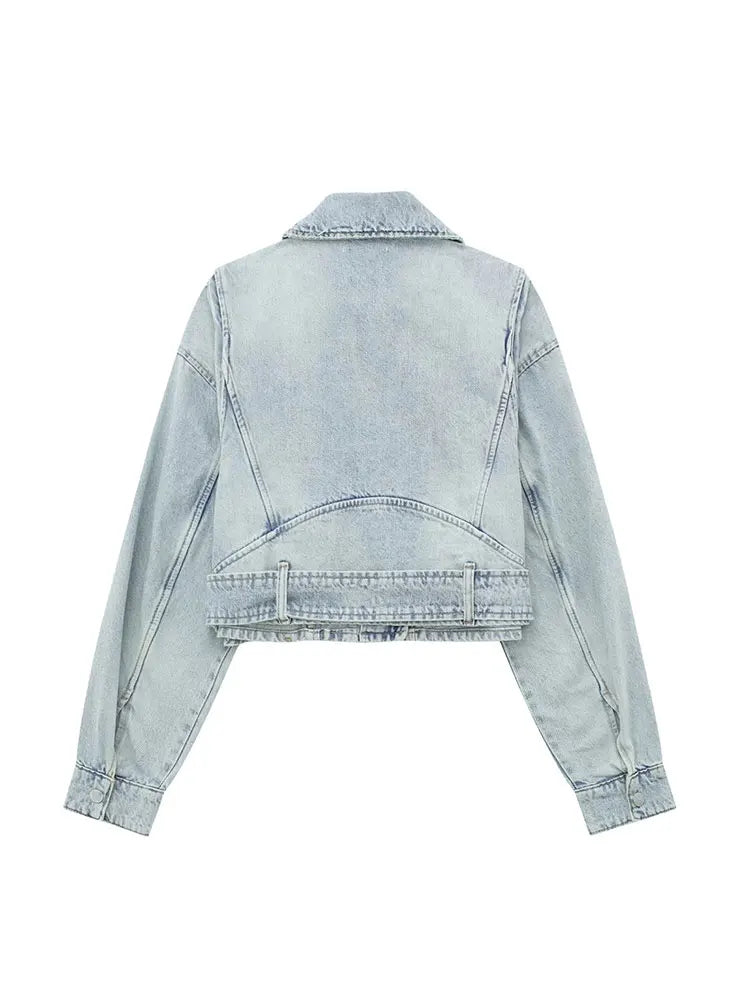 Lillymoda | Adriana - Denim Chic Kurzmantel