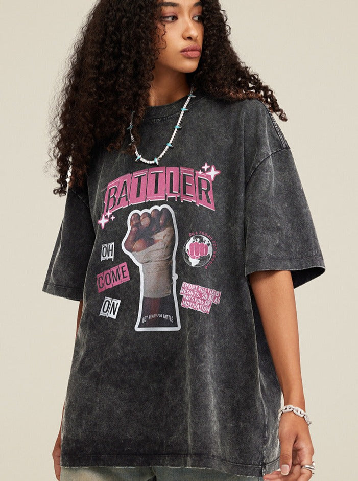 Ein T-Shirt mit entspanntem Schnitt