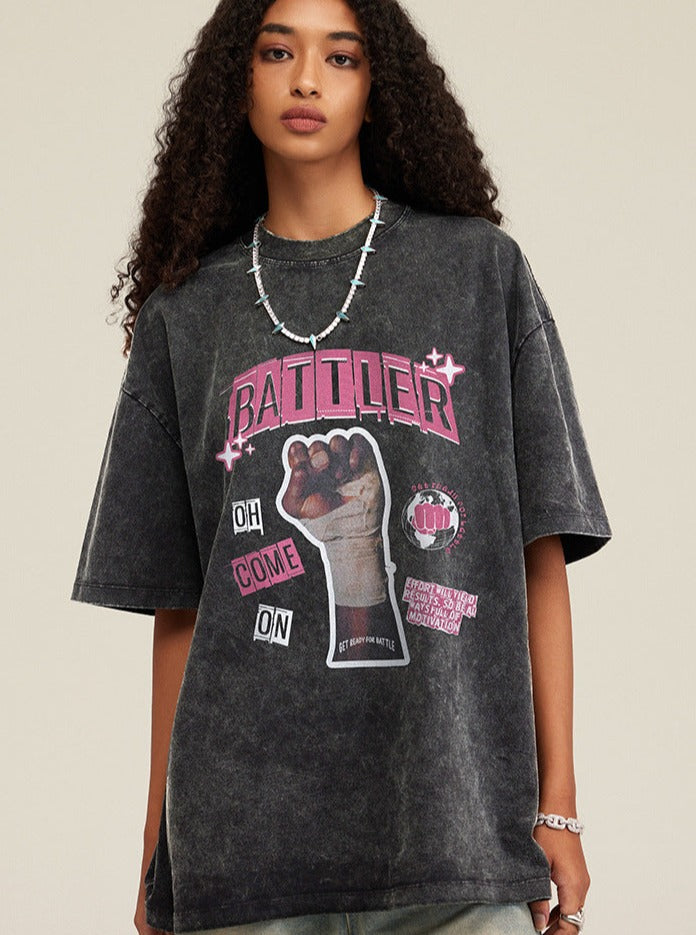 Ein T-Shirt mit entspanntem Schnitt